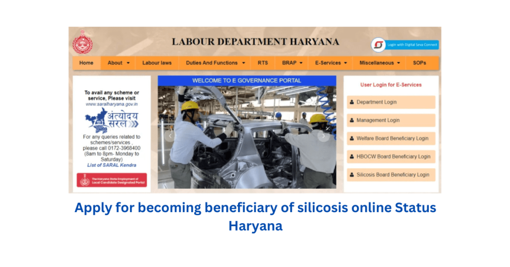 silicosis online Status Haryana