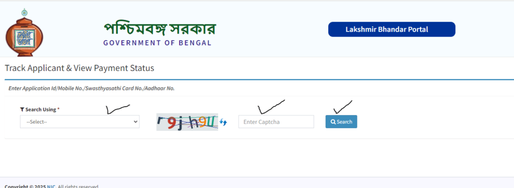 Lakshmir Bhandar payment Status